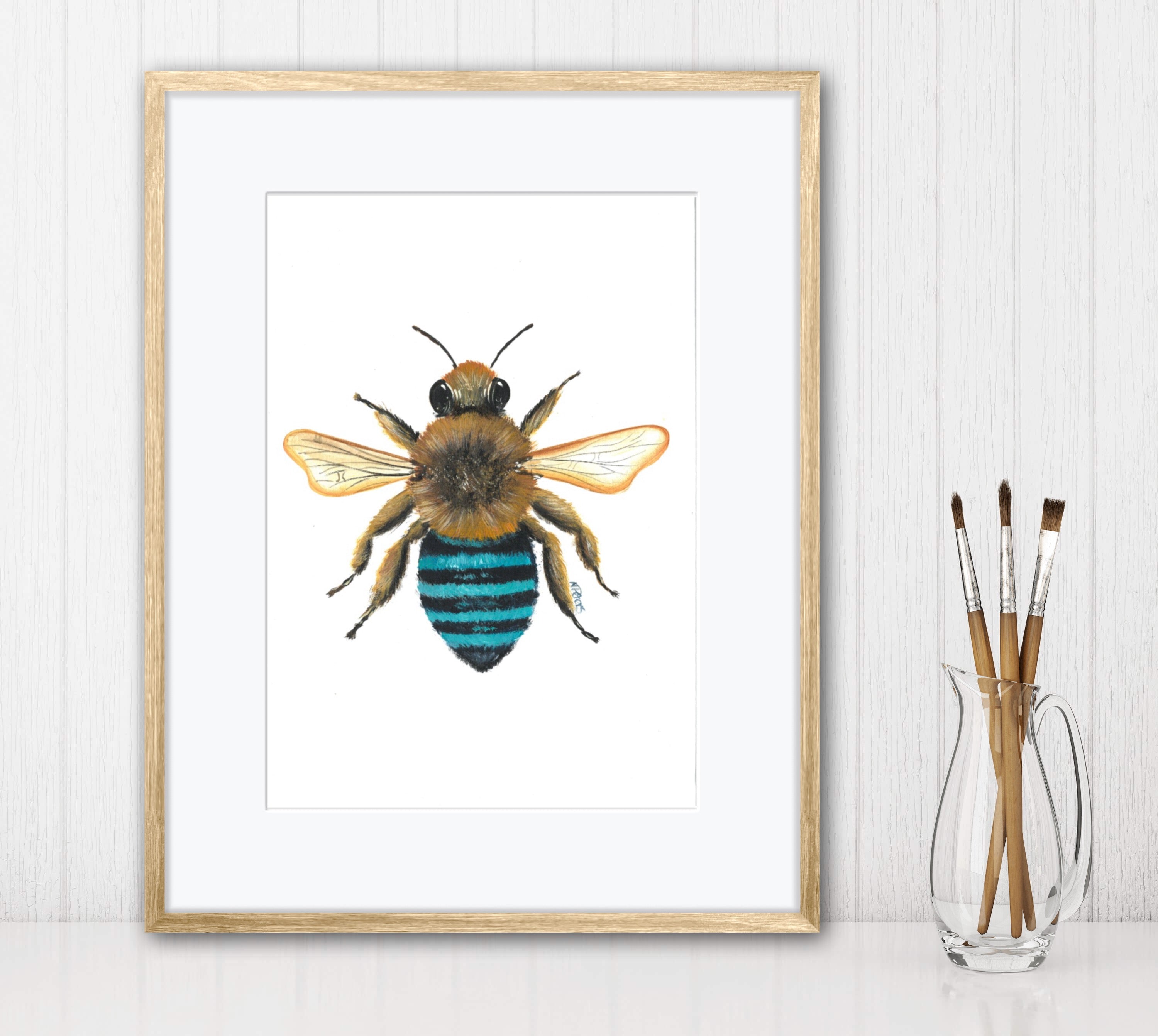 Blue Banded Bee