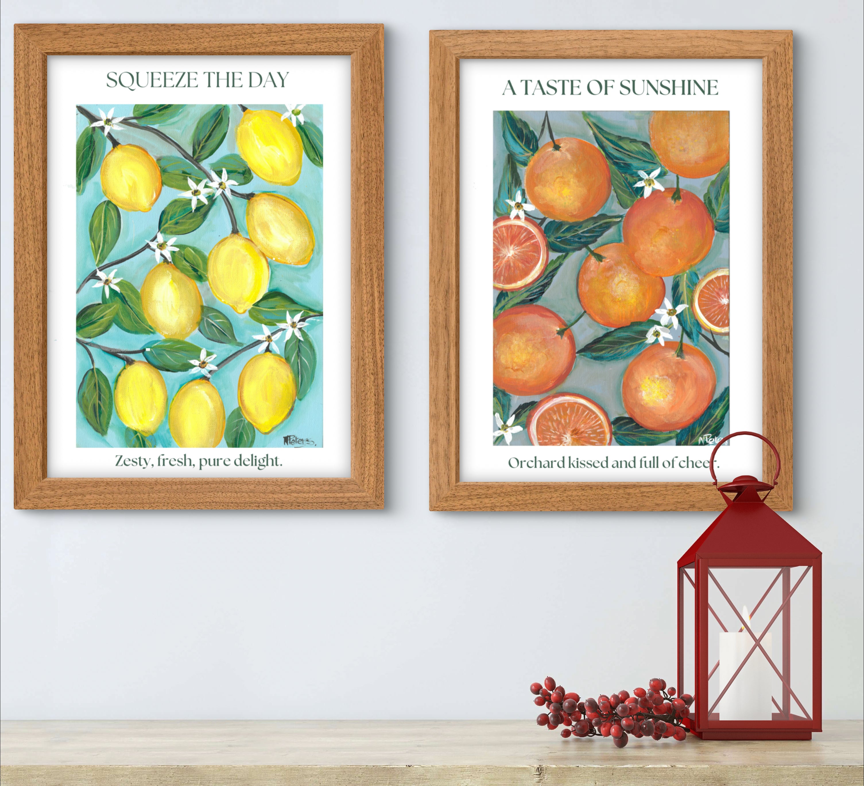 Citrus Serenade ( Set of 2 prints )