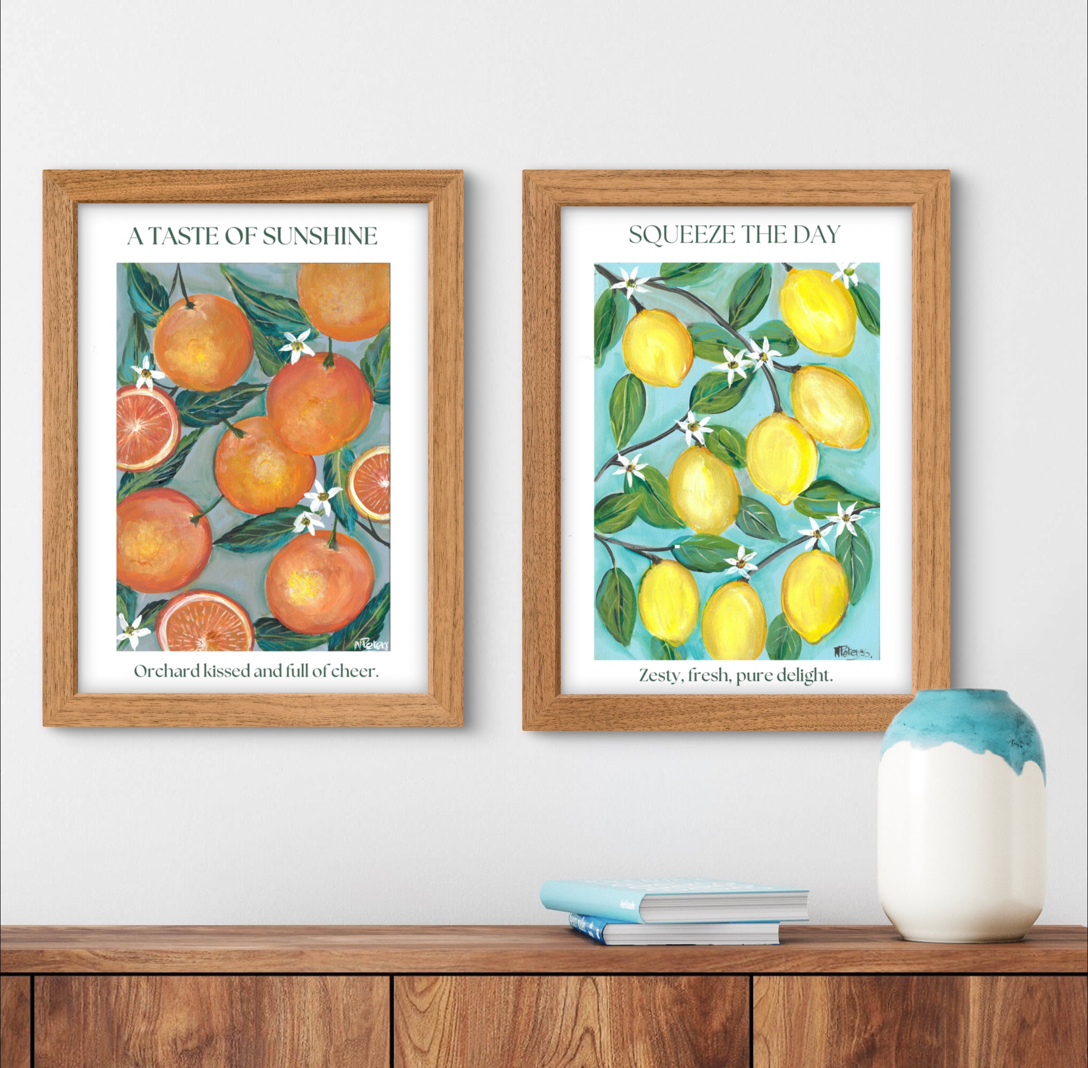 Citrus Serenade ( Set of 2 prints )