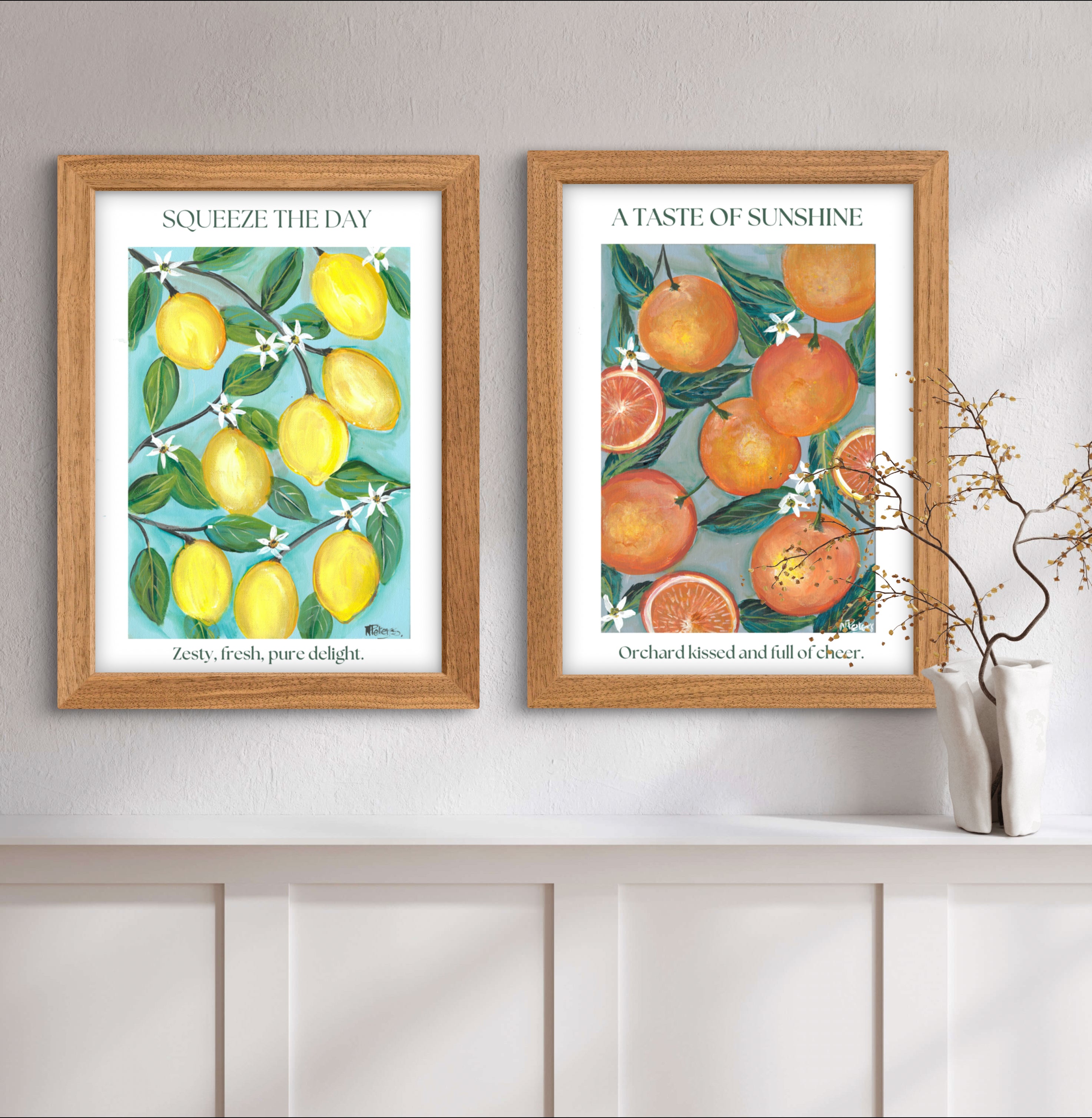 Citrus Serenade ( Set of 2 prints )