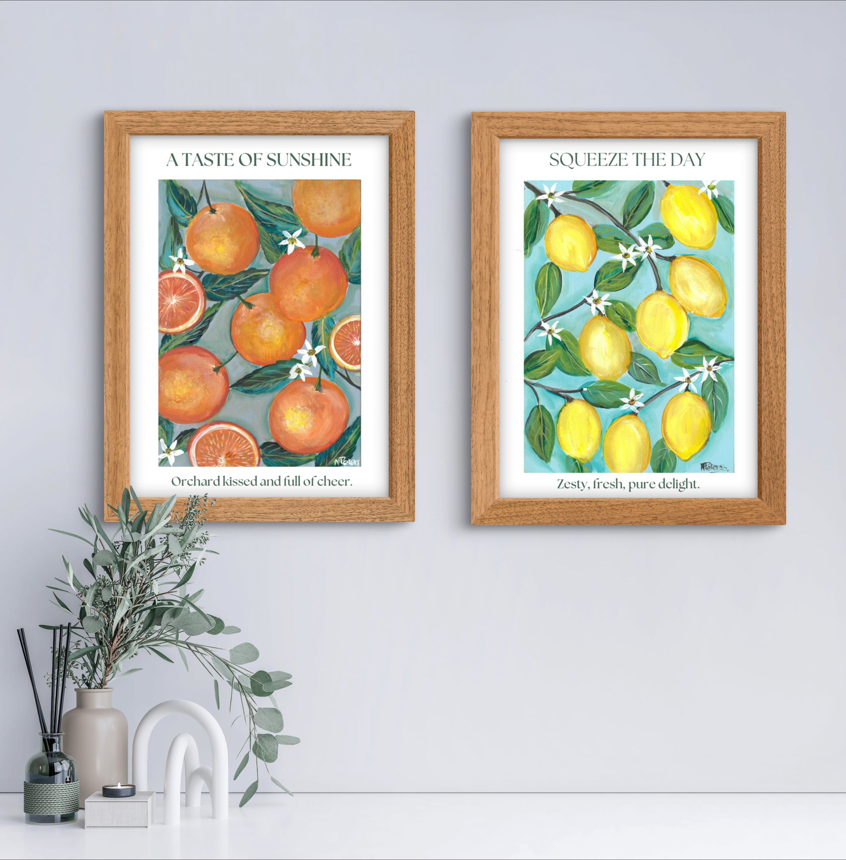 Citrus Serenade ( Set of 2 prints )