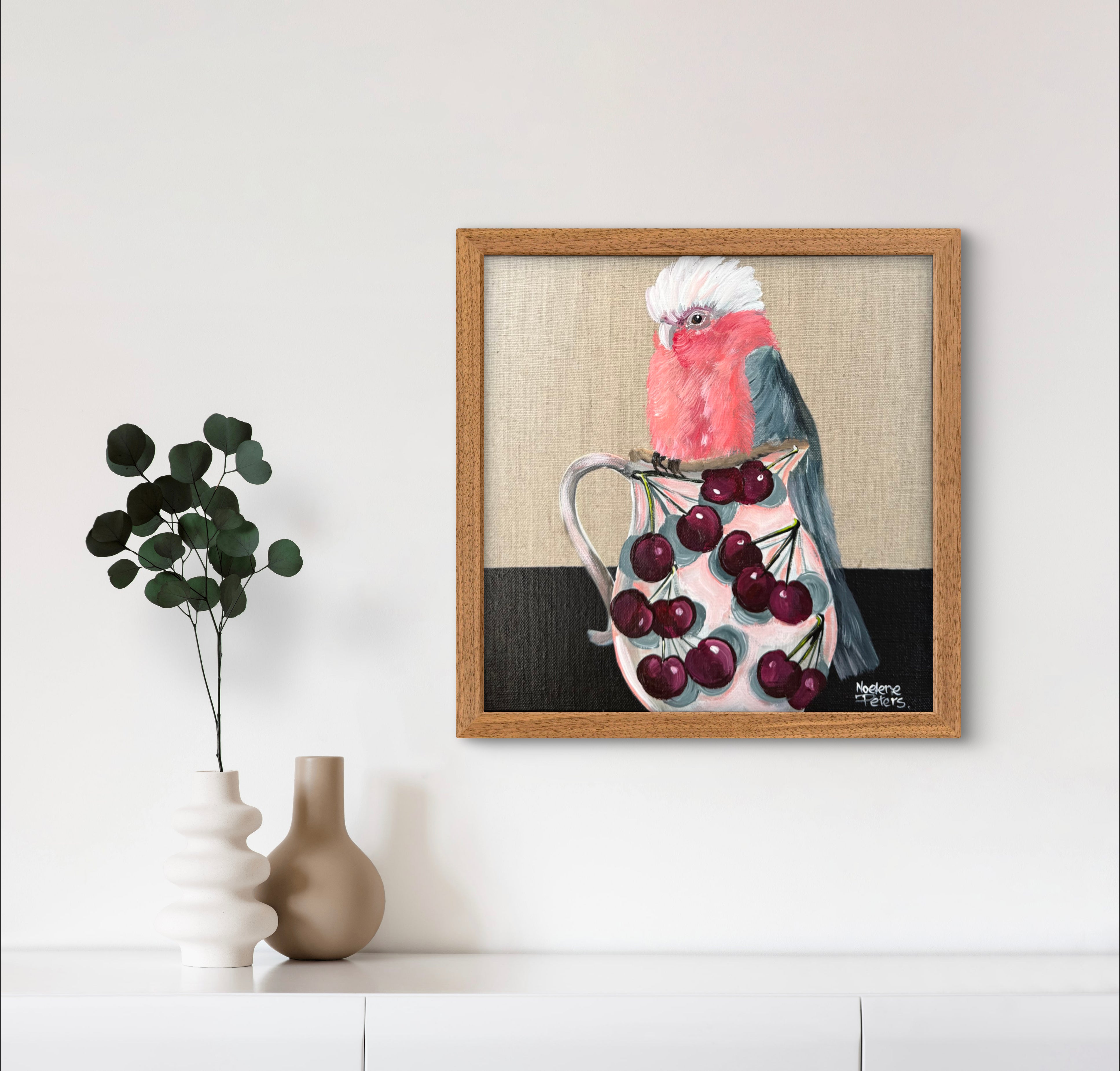 Galah on a Cherry Vase