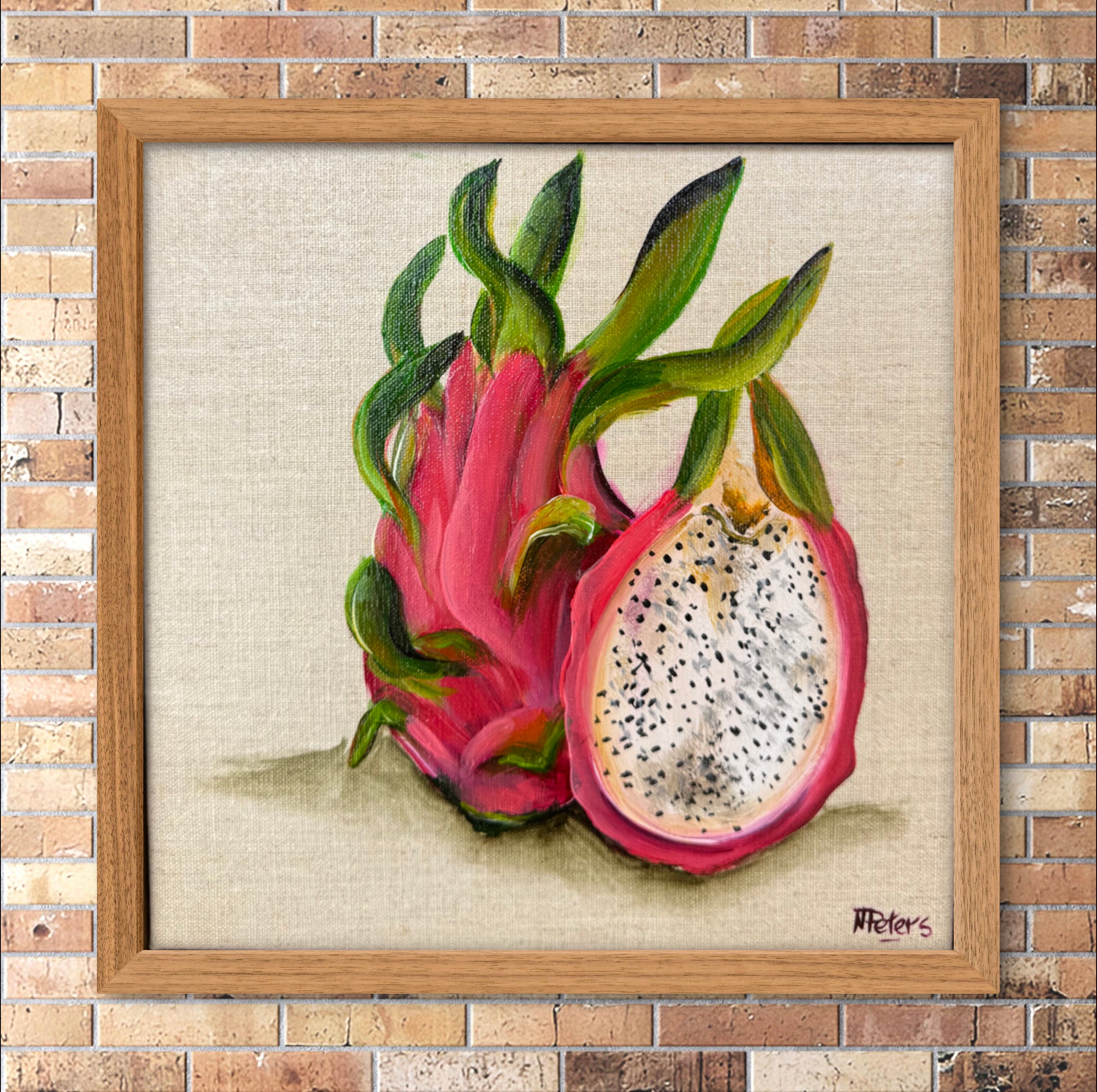 Dragonfruit on Linen