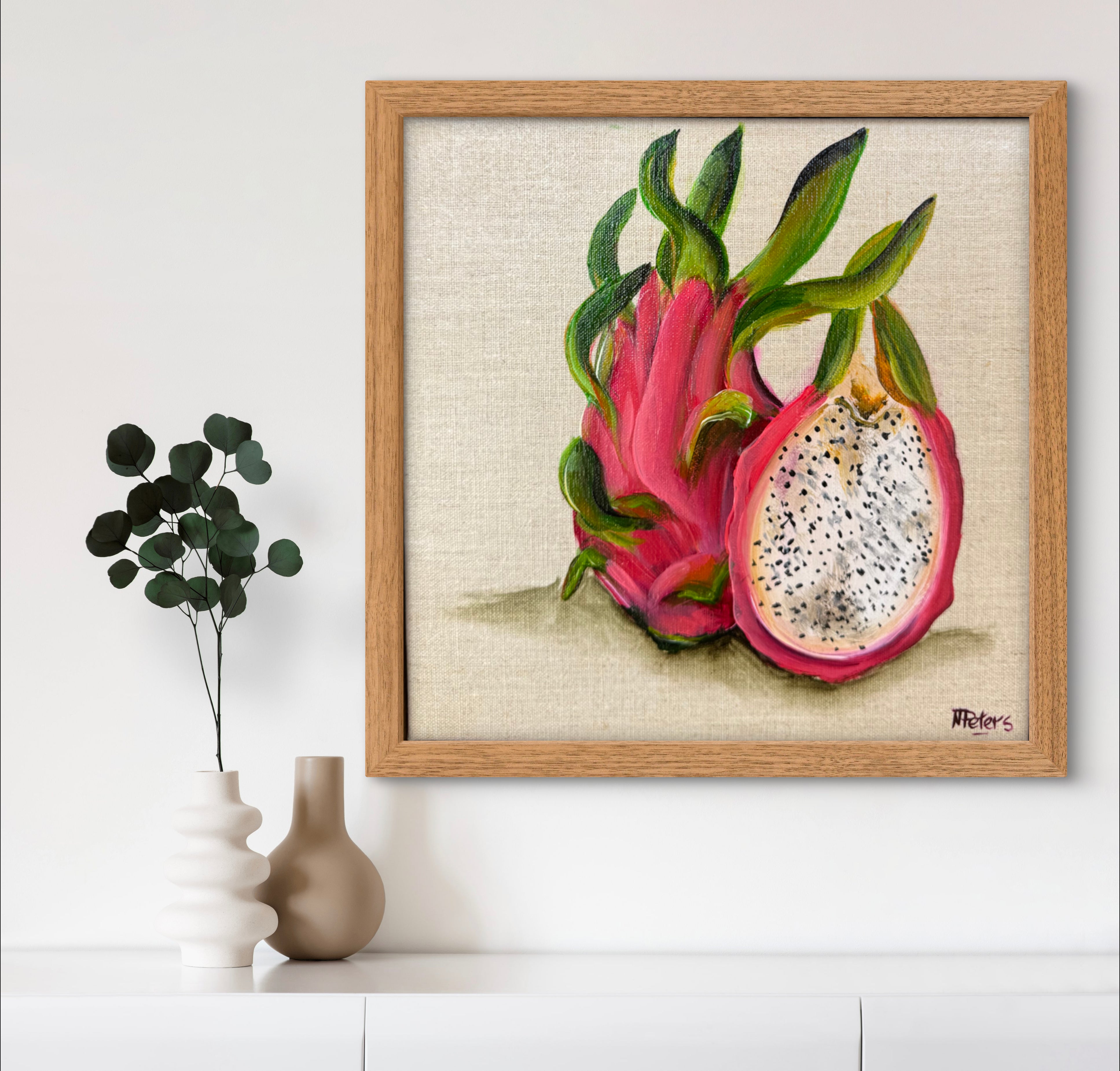 Dragonfruit on Linen
