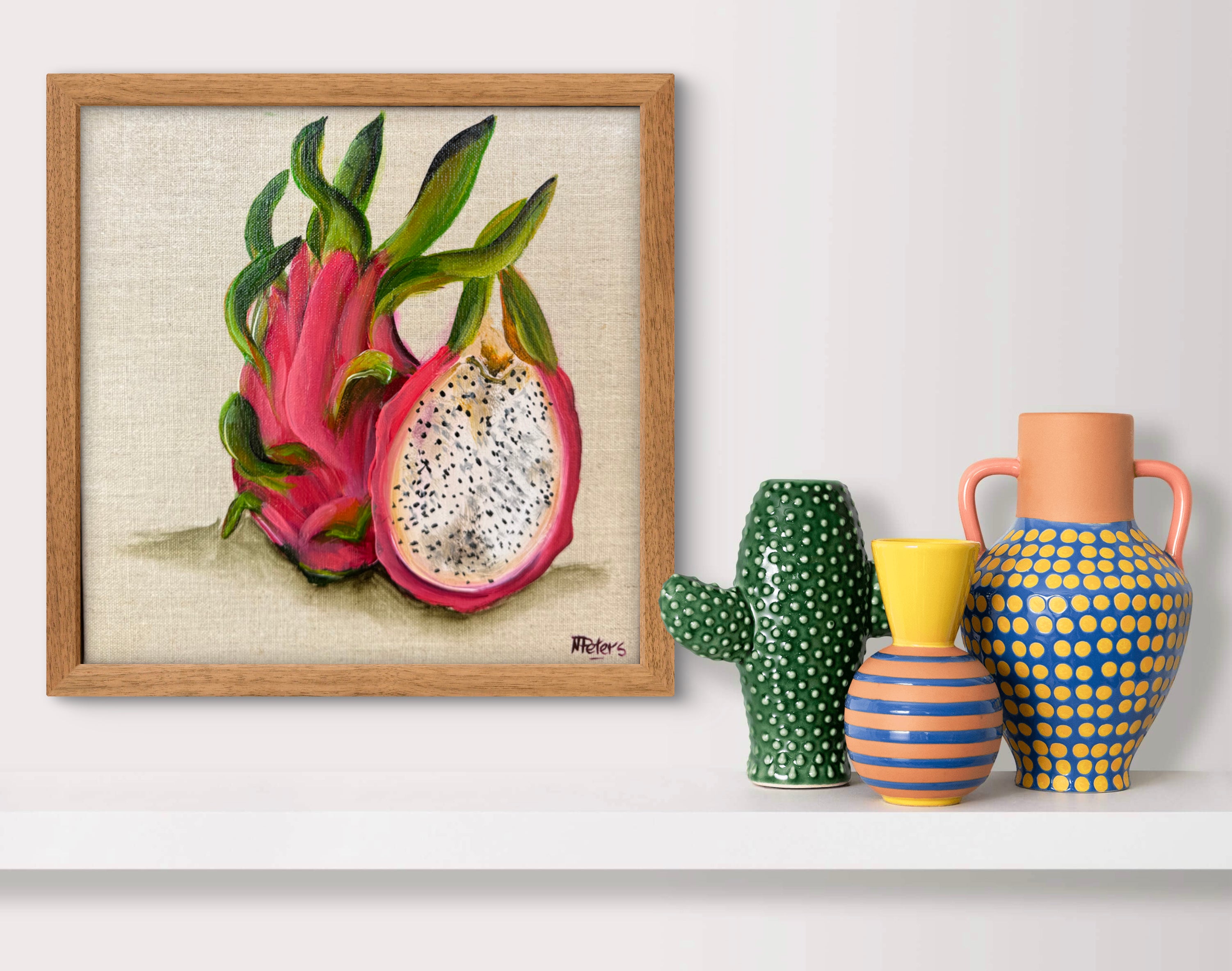 Dragonfruit on Linen