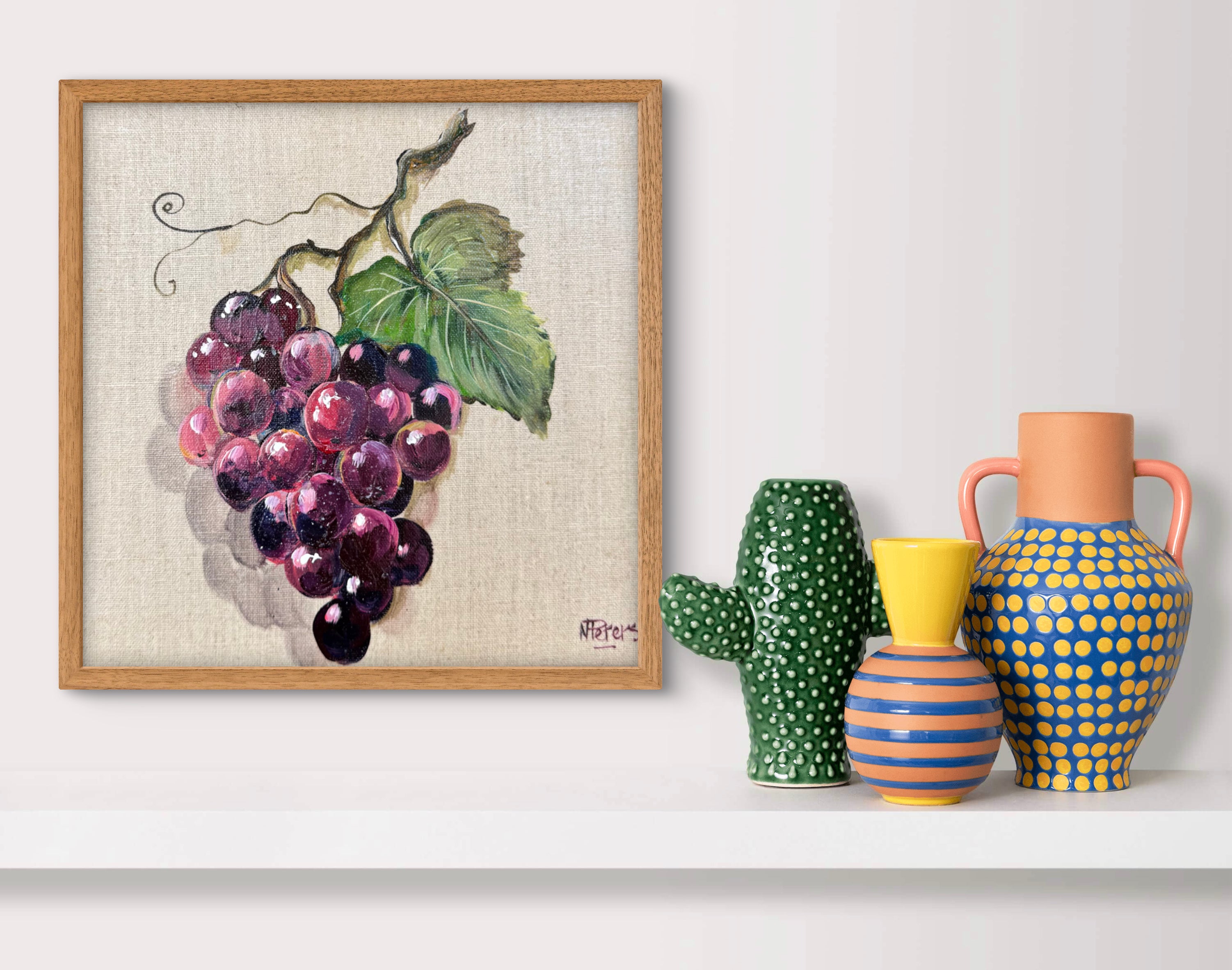 Grapes on Linen