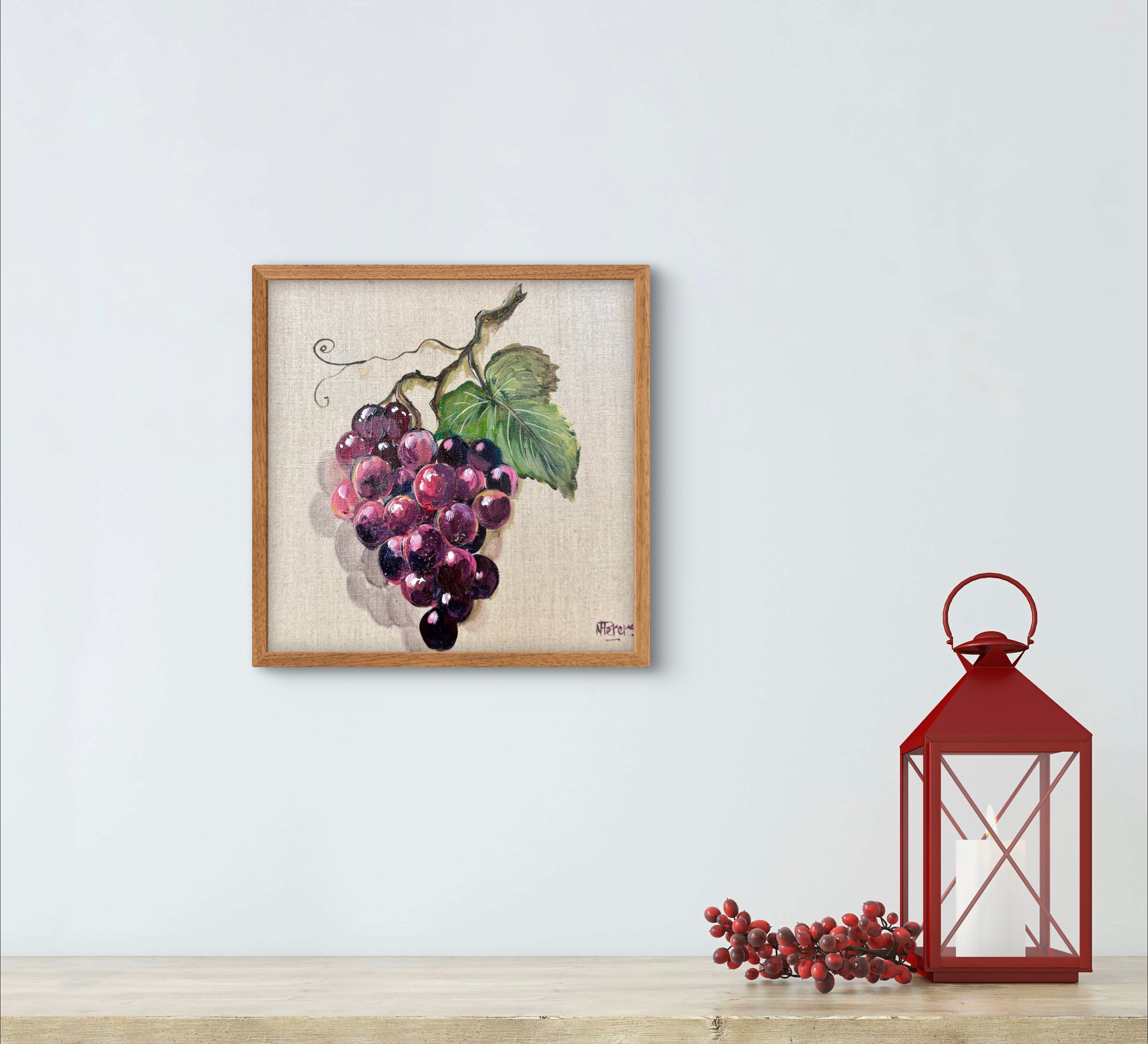 Grapes on Linen