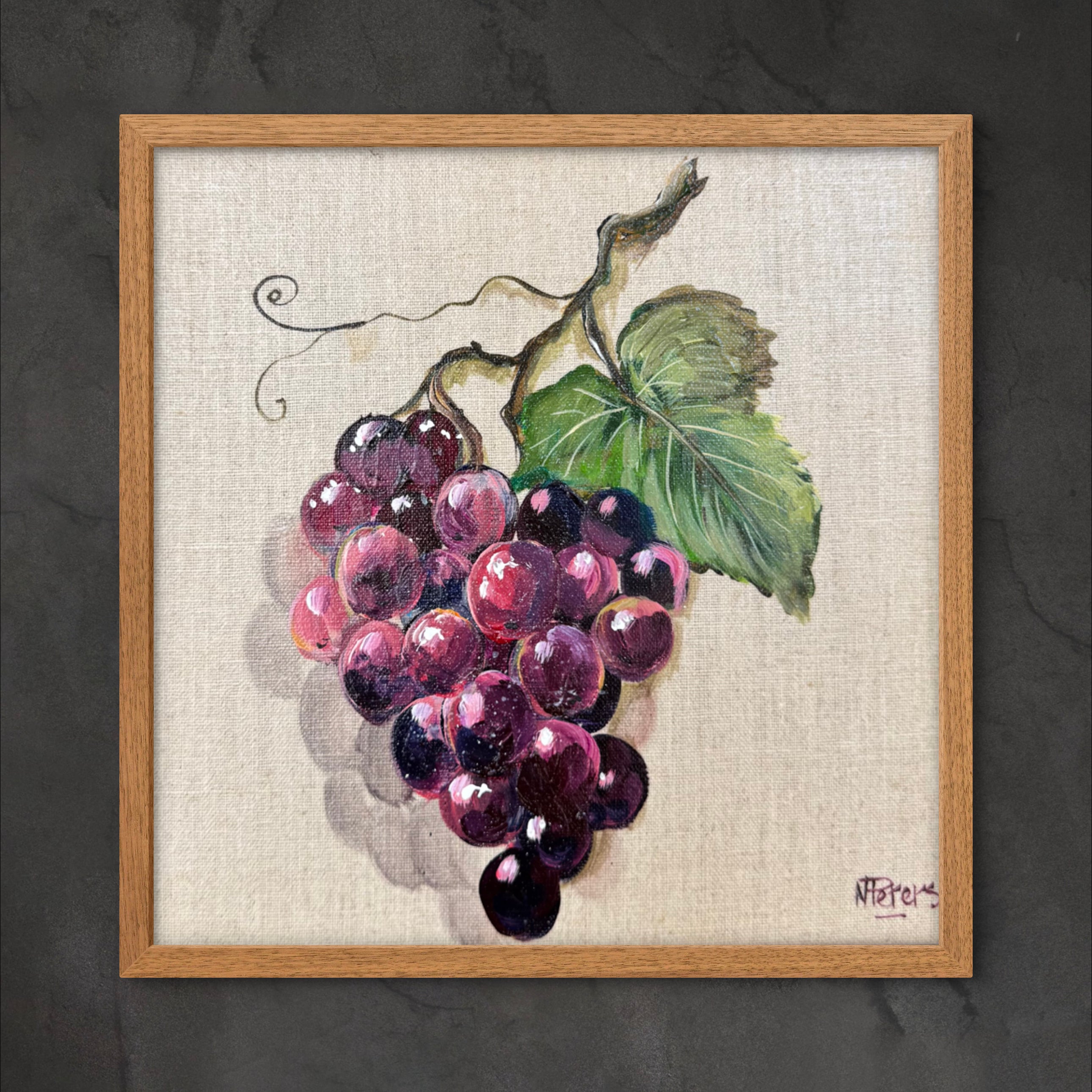 Grapes on Linen