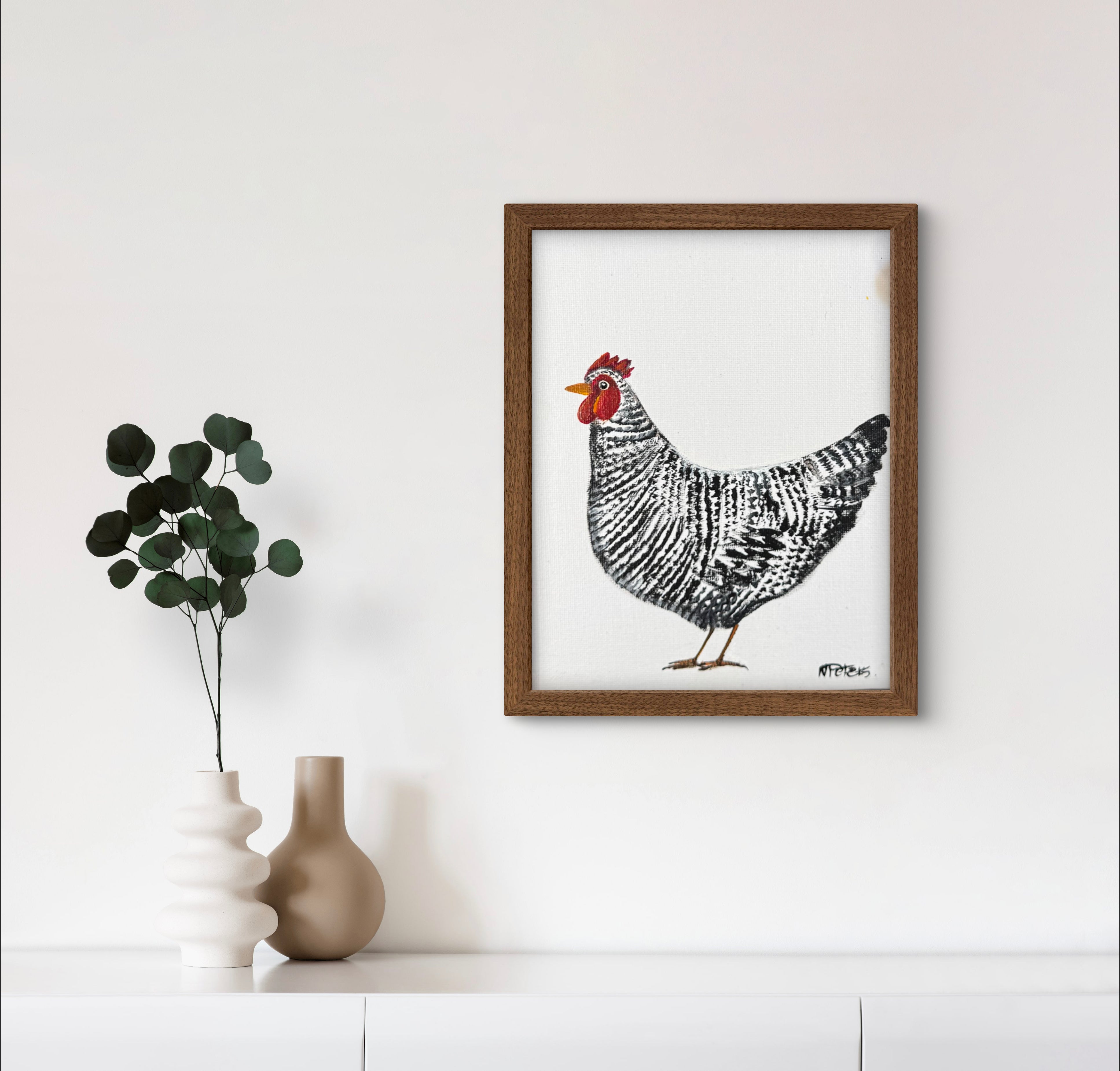 Little Black and White Chicken
