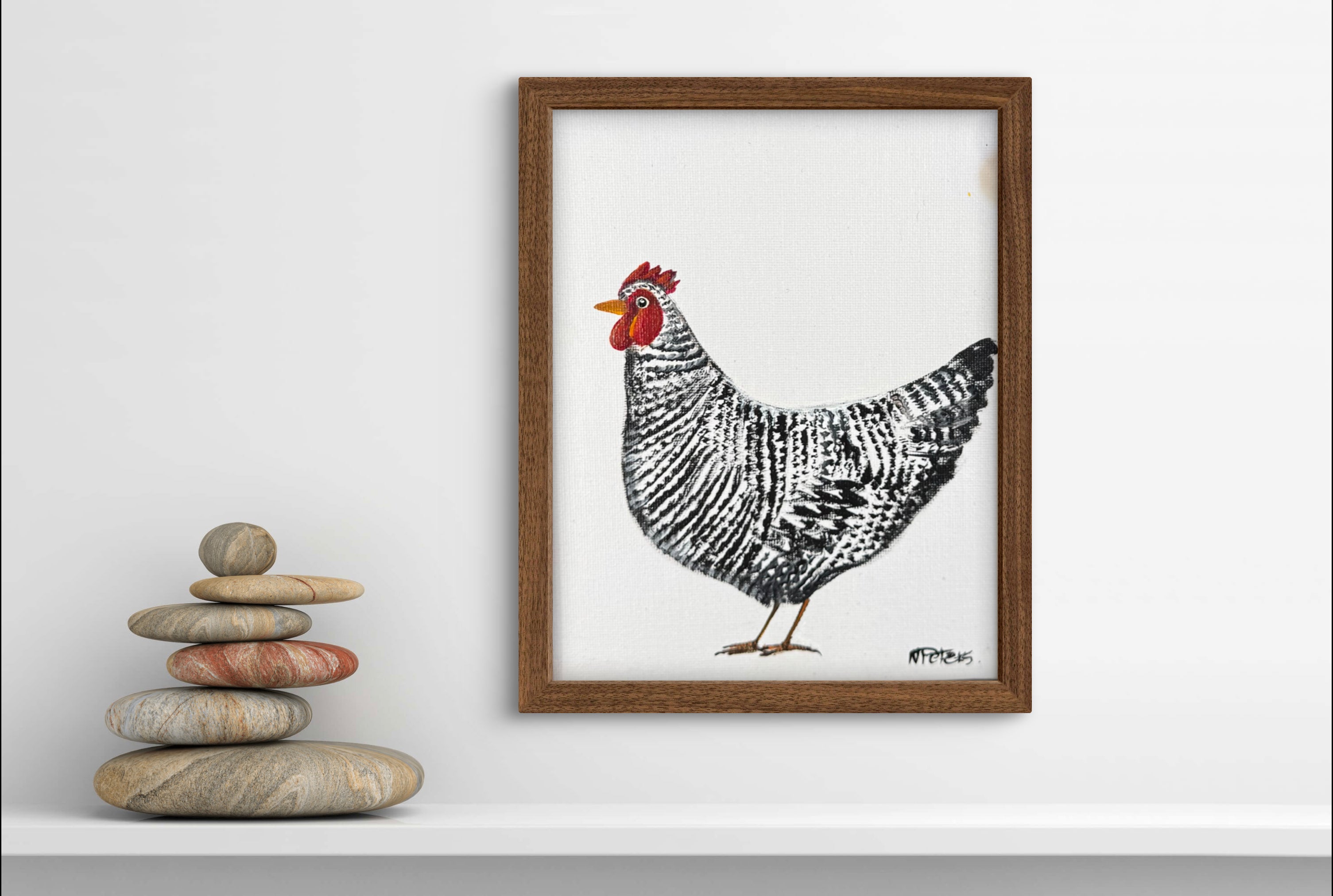 Little Black and White Chicken