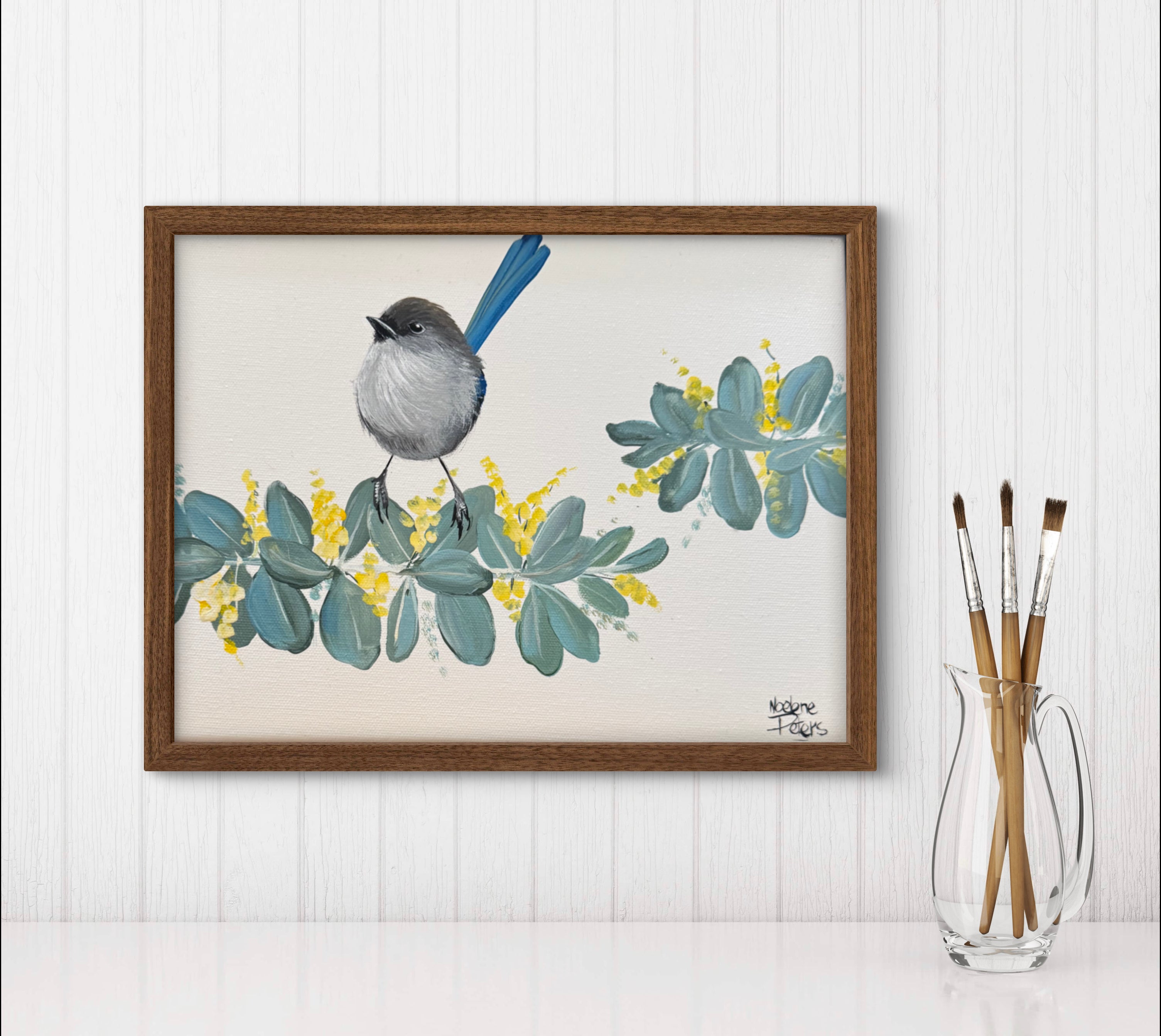 Wren on wattle