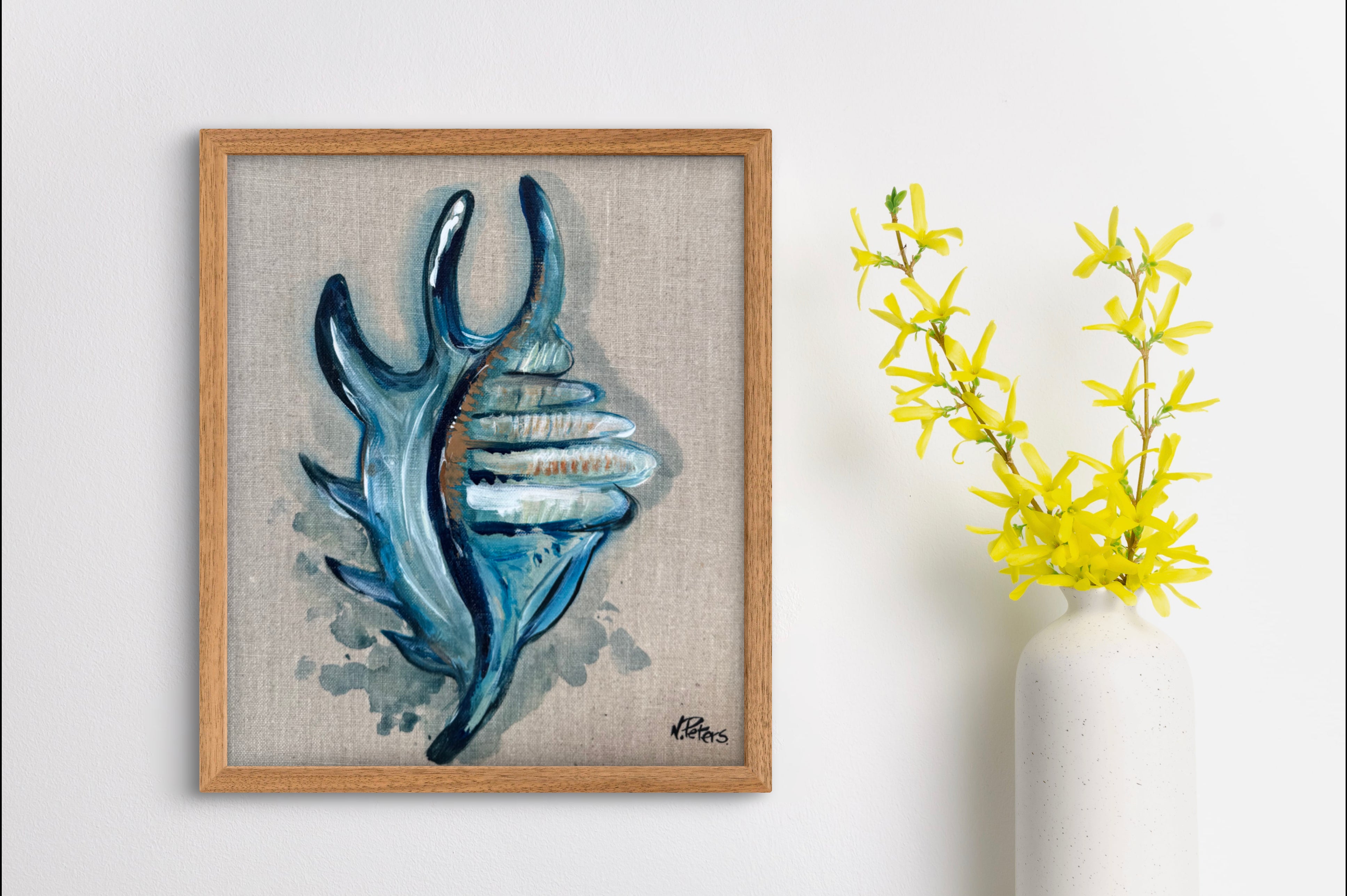 "Seaside" on Linen