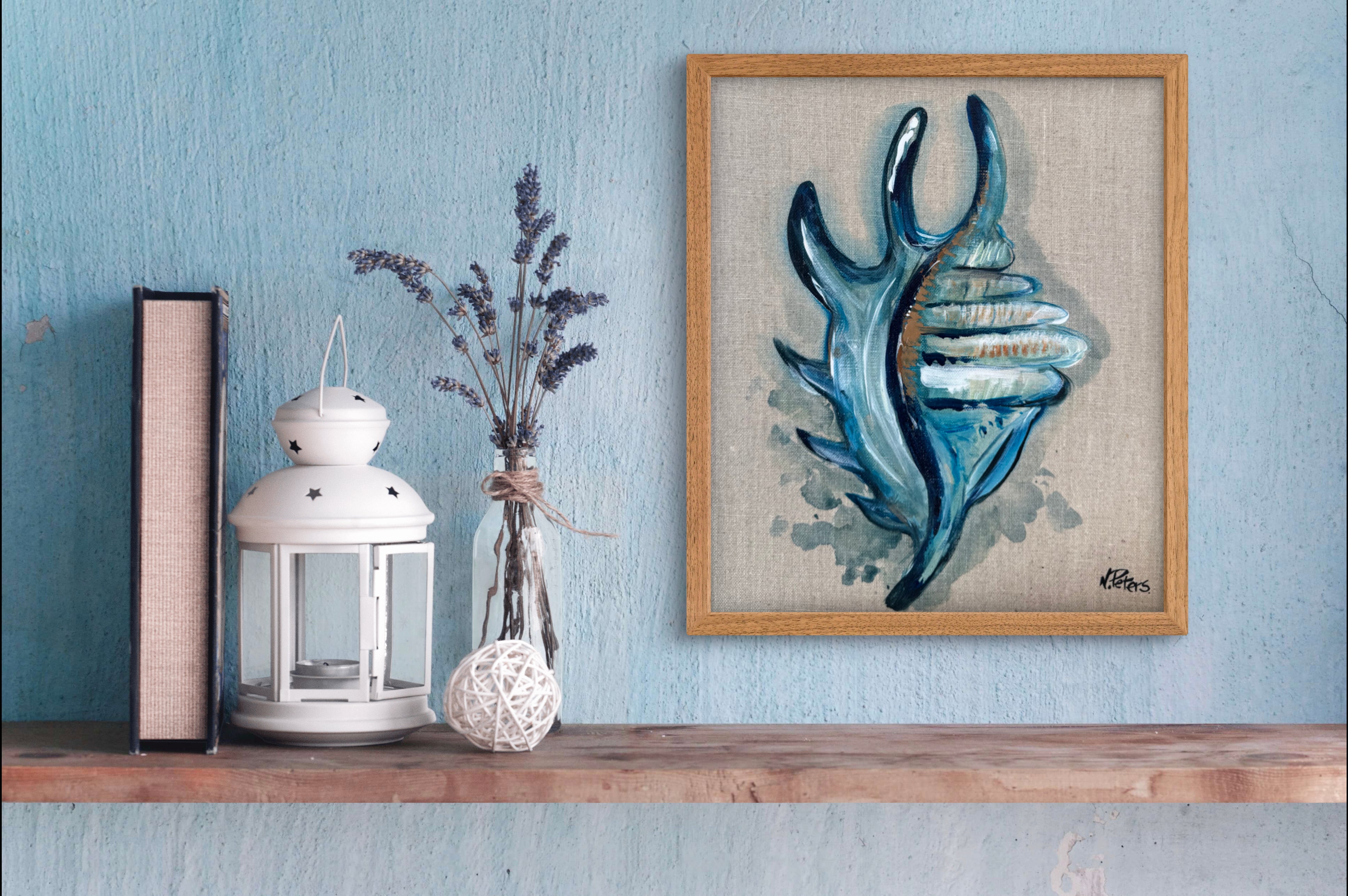 "Seaside" on Linen