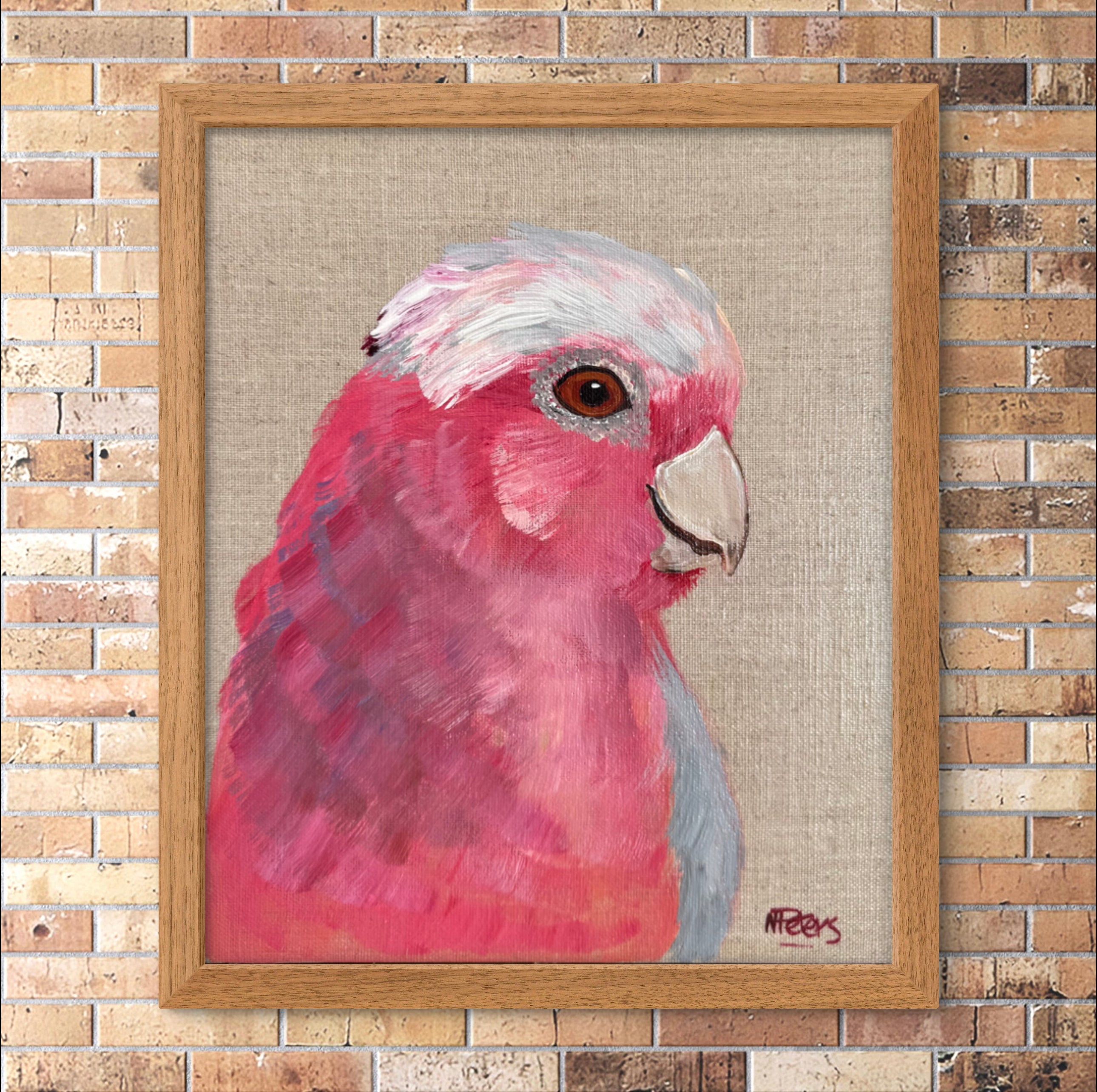 "Galah" on Linen