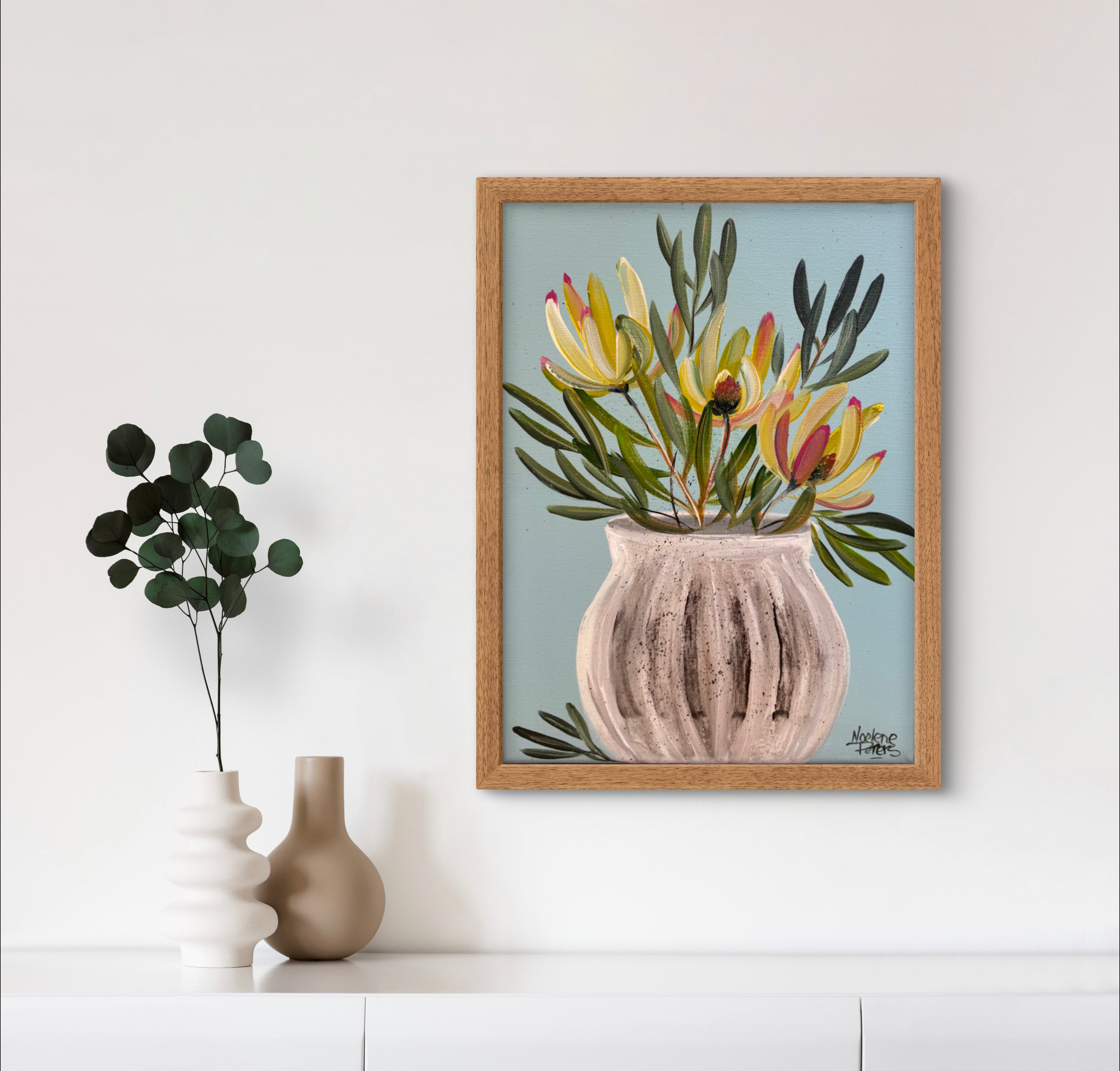 Vase of Leucadendron