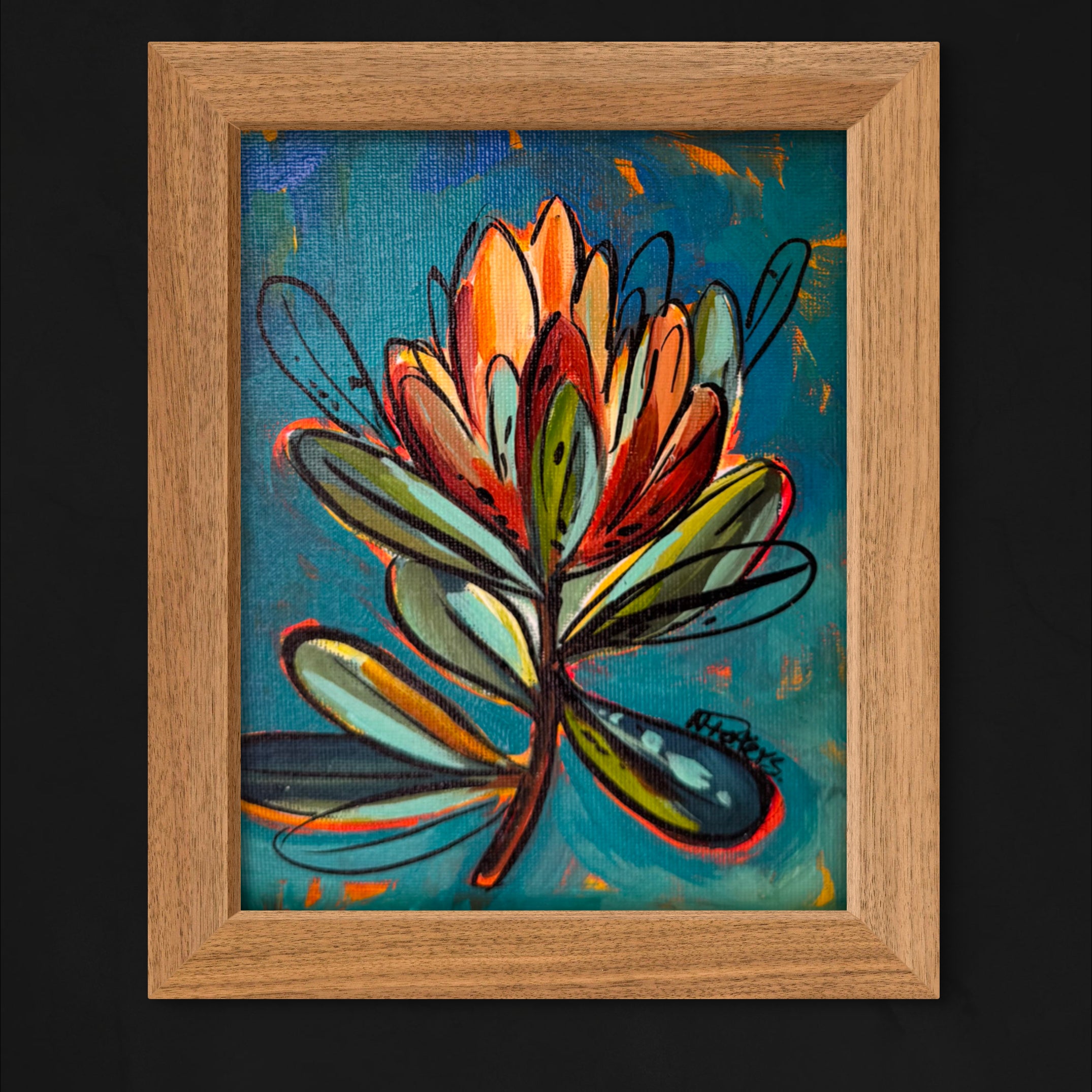 Colourful Protea